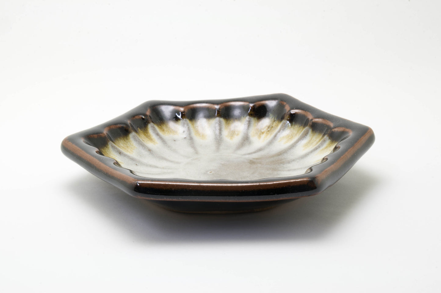 Hezagon Earthenware Plate