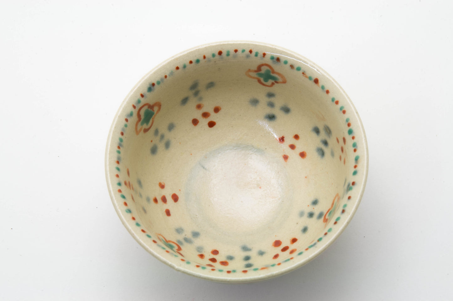 Vermillion Porcelain Sake Cup in AnnanStyle by Yuki Ando