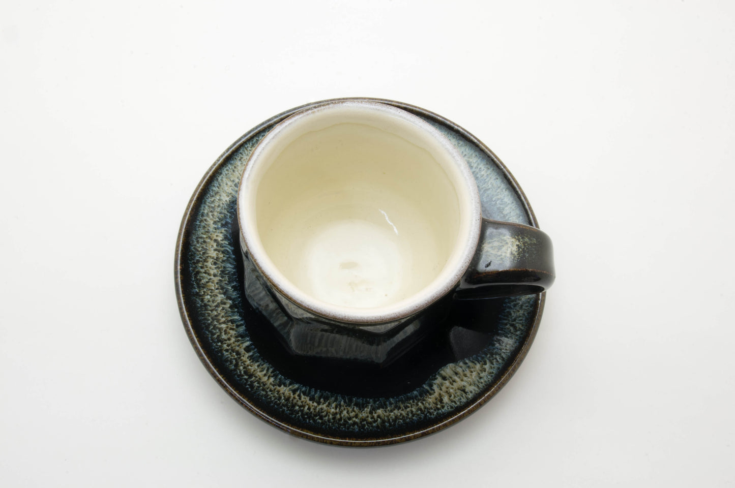 Earthenware Cup and Saucer by Shoyo-gama