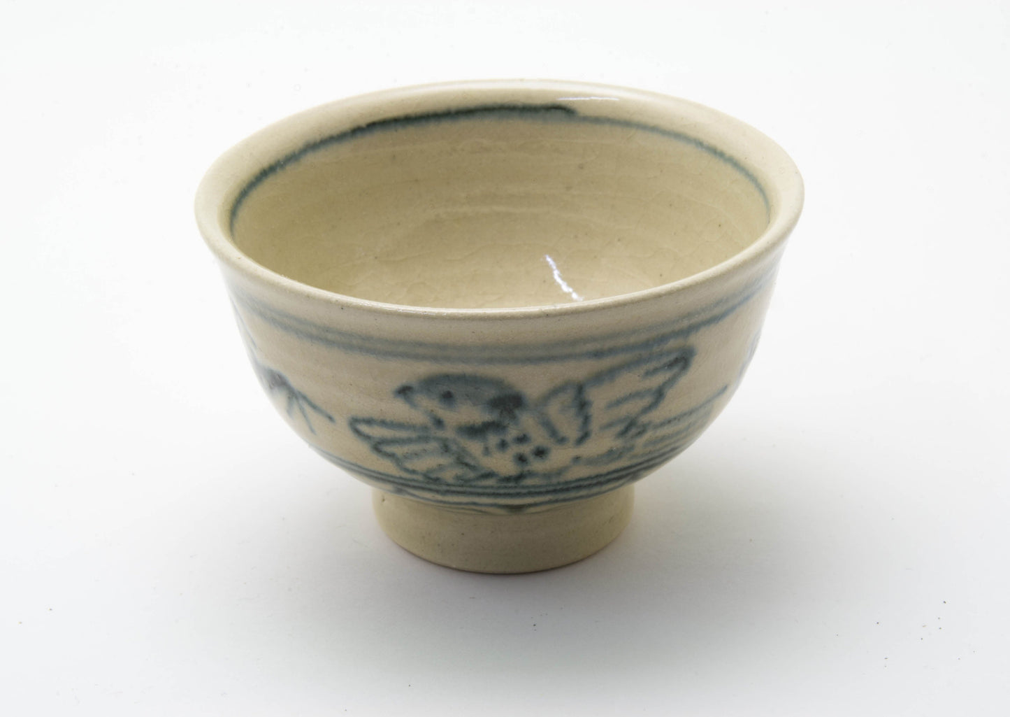 Blue Sake Cup in AnnanStyle Yuki Ando Porcelain