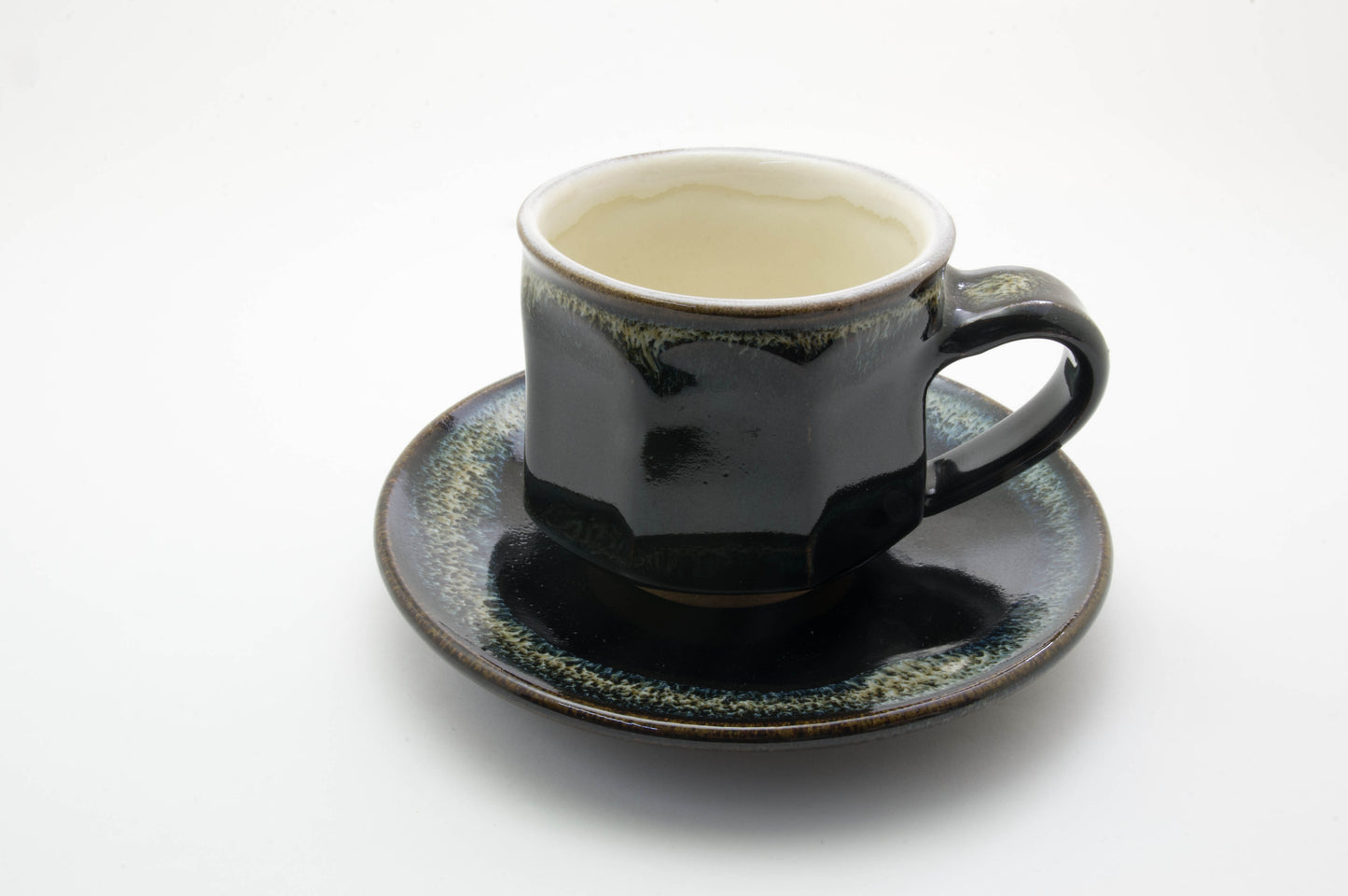 Earthenware Cup and Saucer by Shoyo-gama