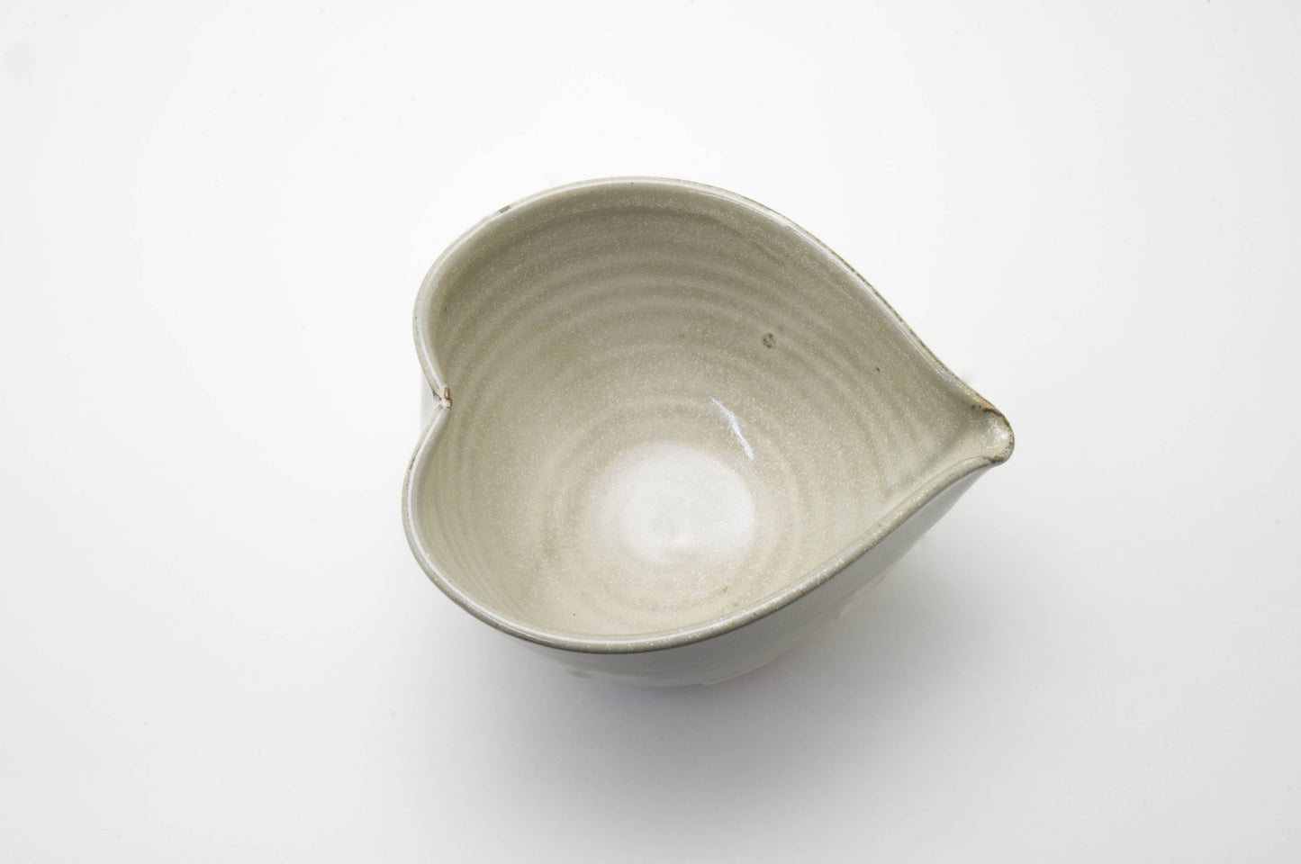 Earthenware Spout Bowl Shaped a Heart by Shoyo-gama