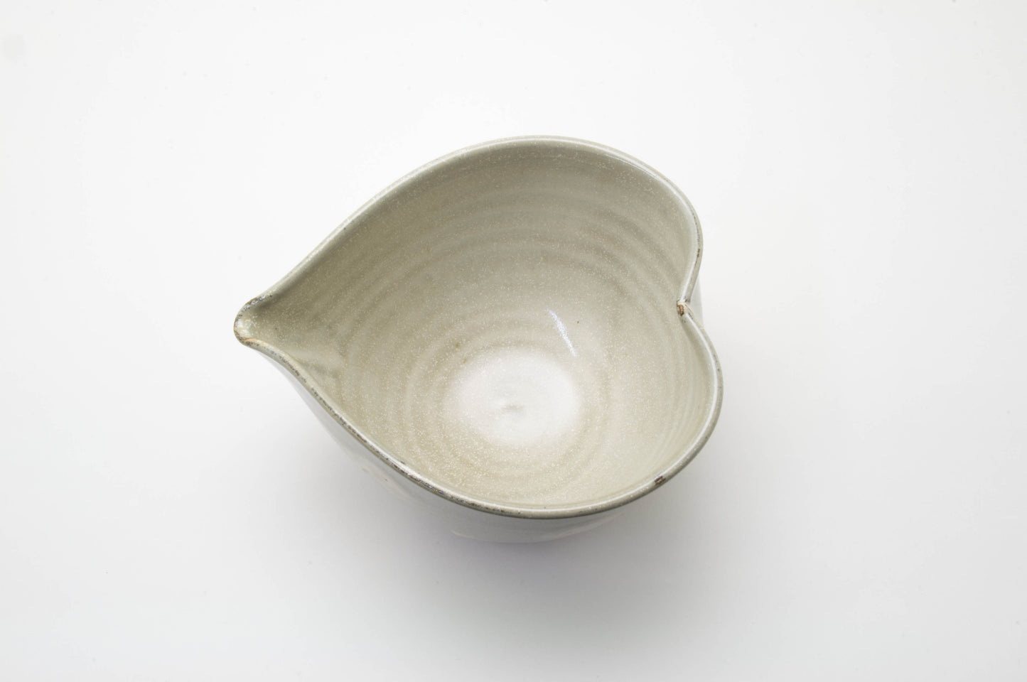 Earthenware Spout Bowl Shaped a Heart by Shoyo-gama