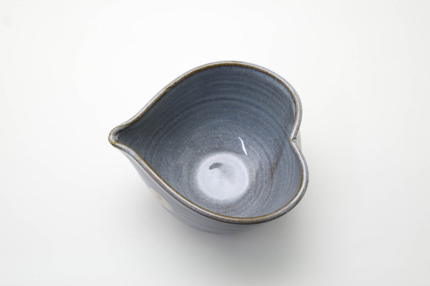 Earthenware Spout Bowl Shaped a Heart by Shoyo-gama