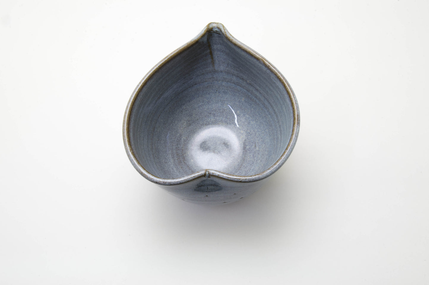 Earthenware Spout Bowl Shaped a Heart by Shoyo-gama