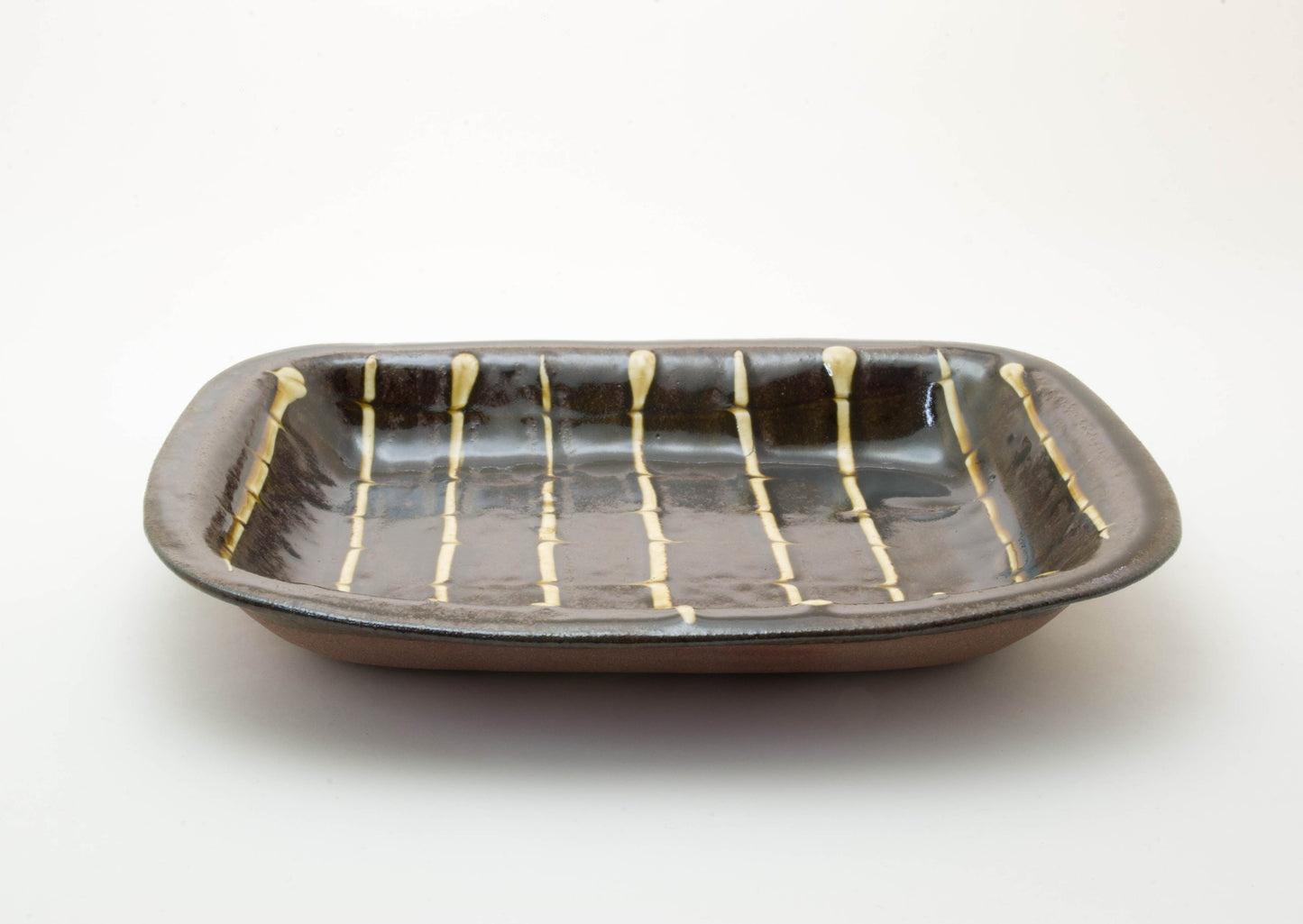 Rectangle Earthenware Plate by Tanso Gama