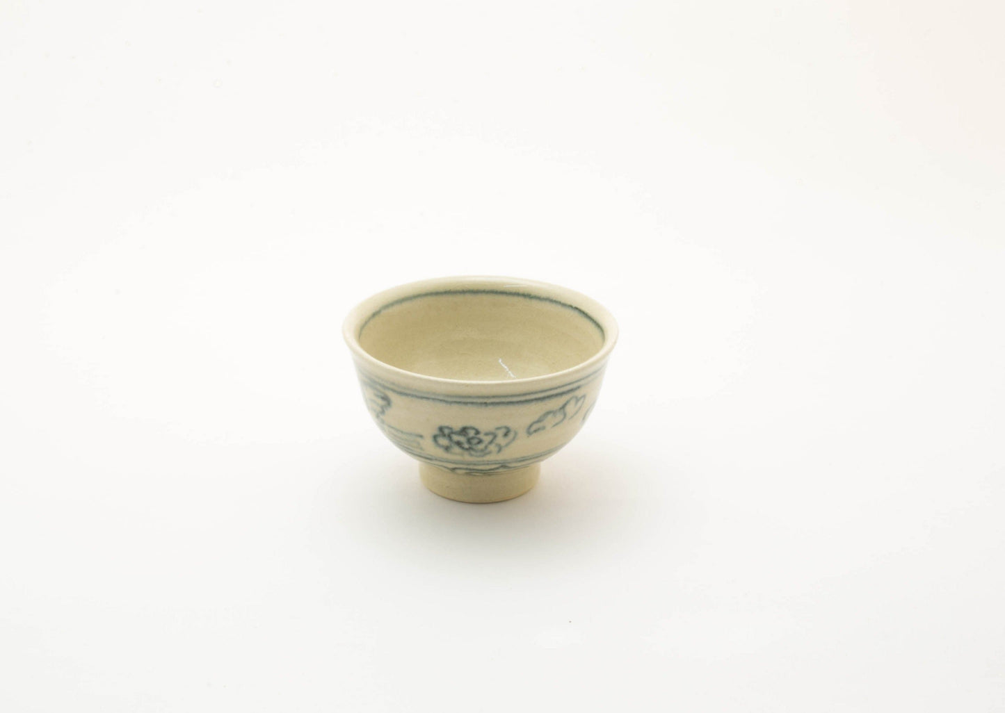 Blue Sake Cup in AnnanStyle Yuki Ando Porcelain