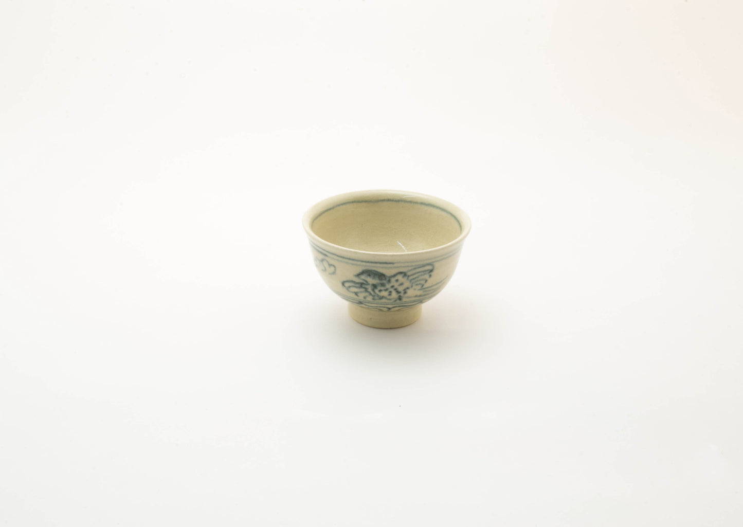 Blue Sake Cup in AnnanStyle Yuki Ando Porcelain