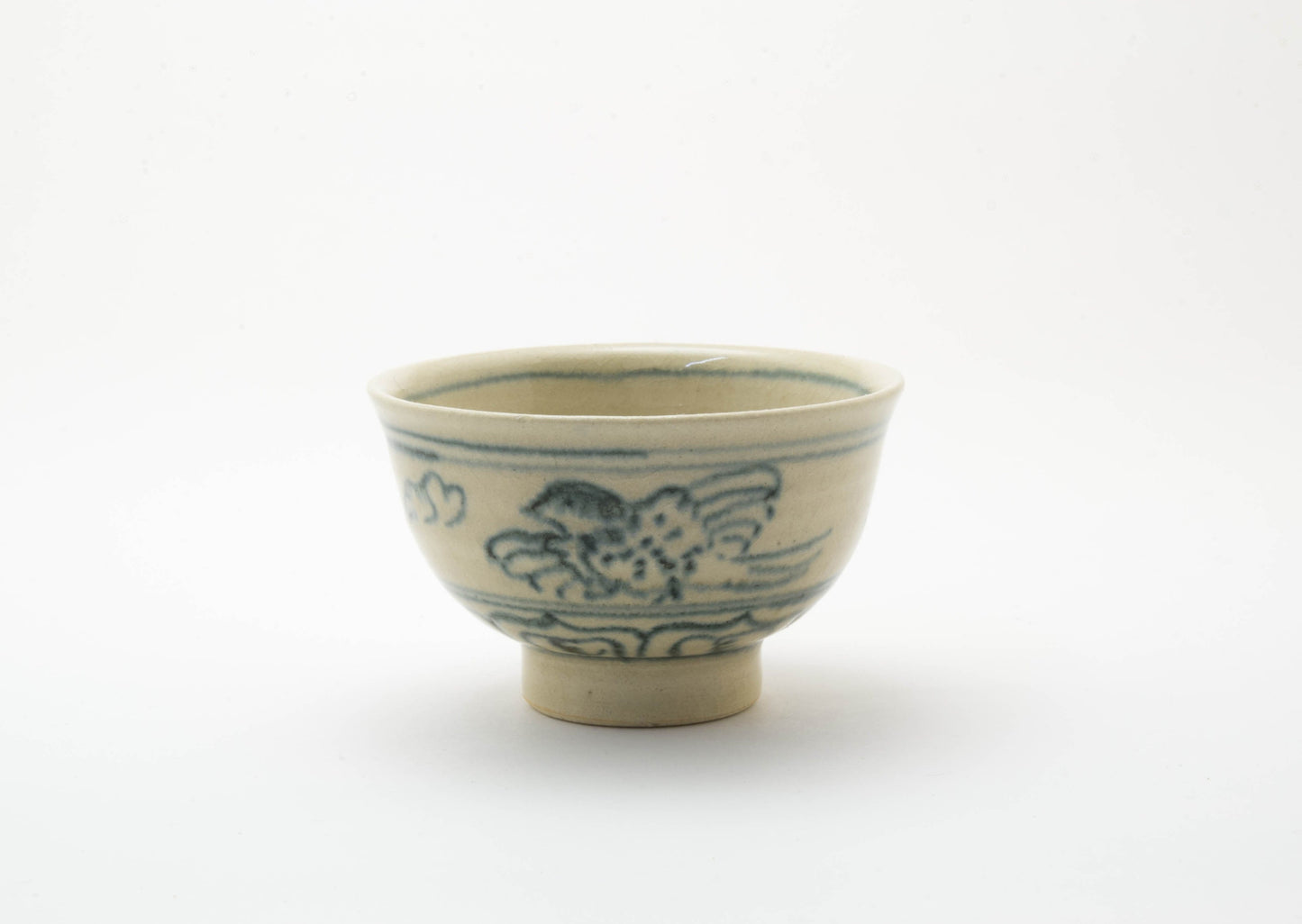 Blue Sake Cup in AnnanStyle Yuki Ando Porcelain