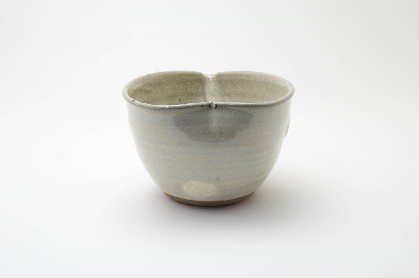 Earthenware Spout Bowl Shaped a Heart by Shoyo-gama