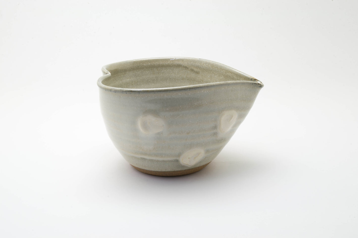 Earthenware Spout Bowl Shaped a Heart by Shoyo-gama