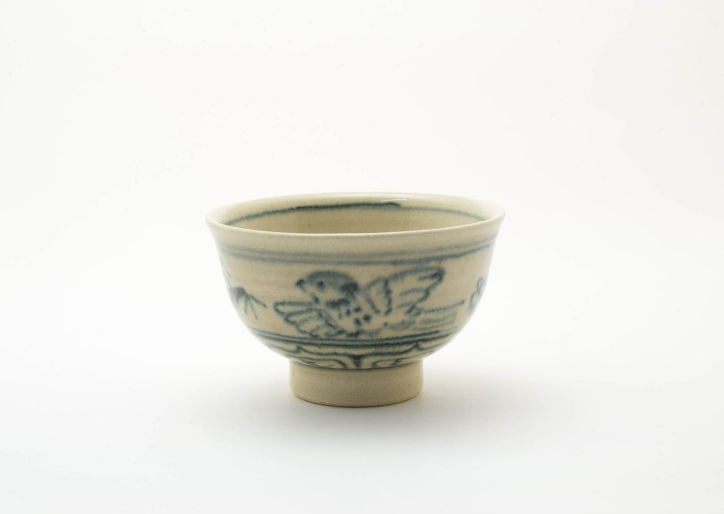 Blue Sake Cup in AnnanStyle Yuki Ando Porcelain