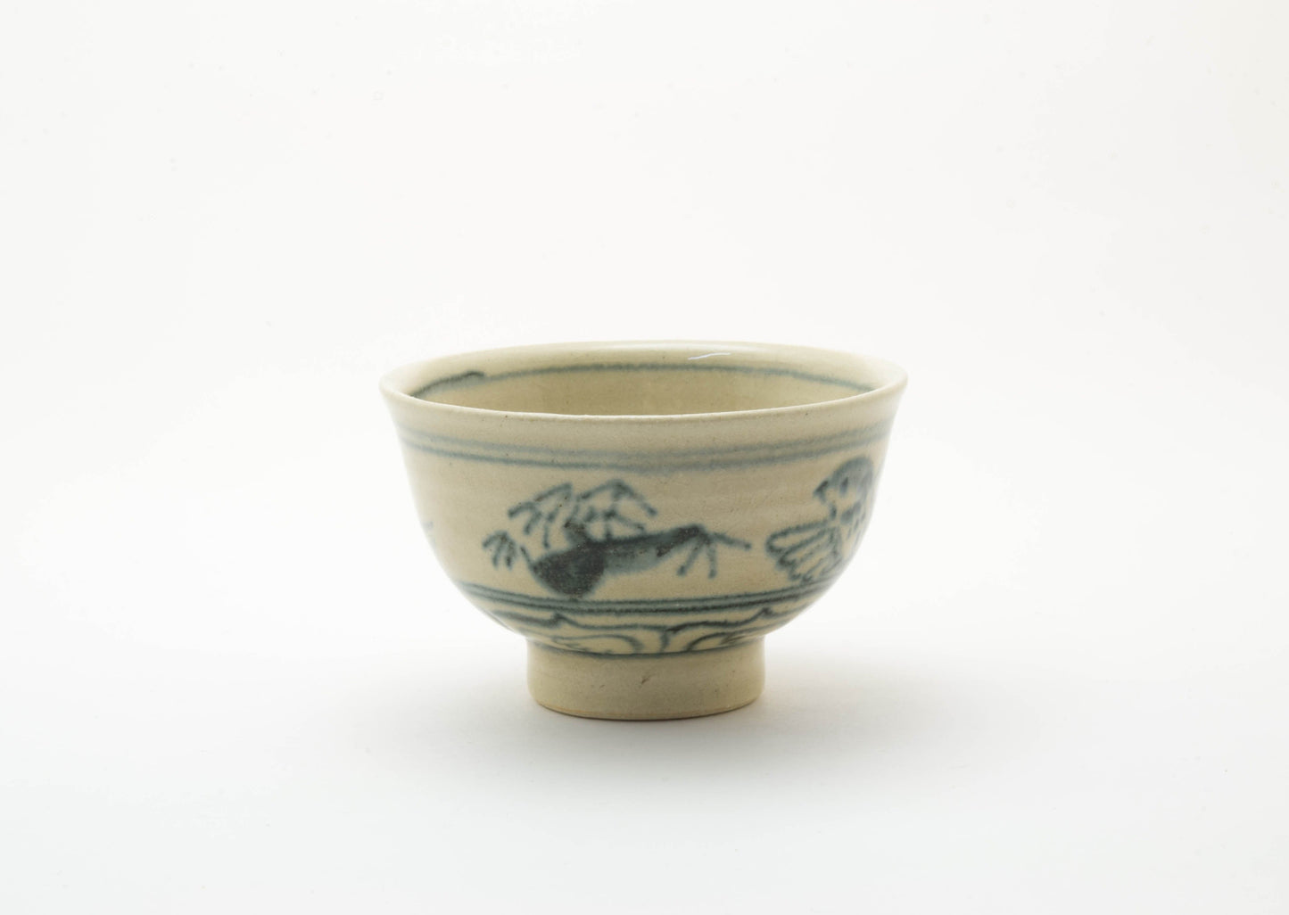 Blue Sake Cup in AnnanStyle Yuki Ando Porcelain