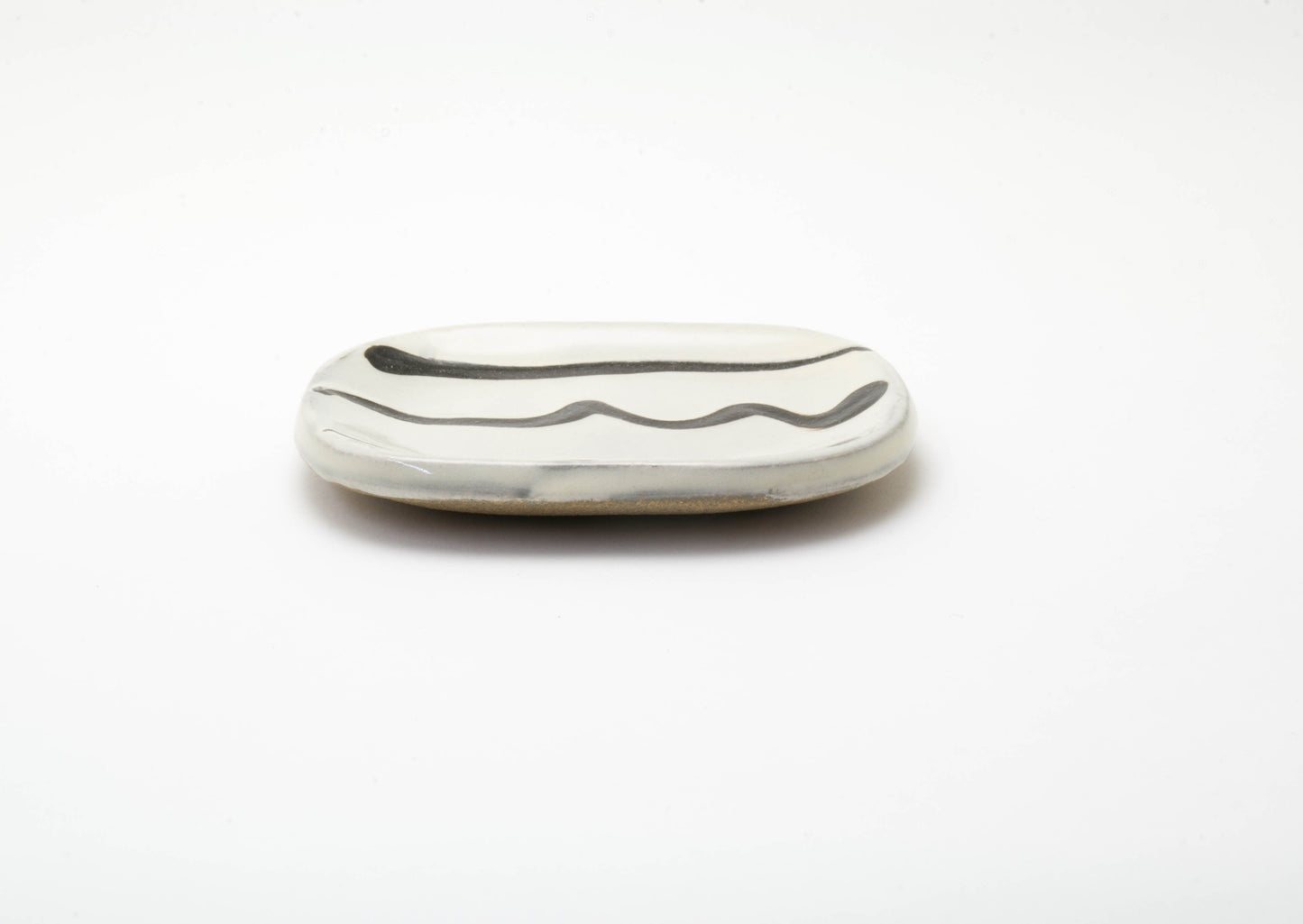 Small White Slipware Earthenware by Tansoh-gama