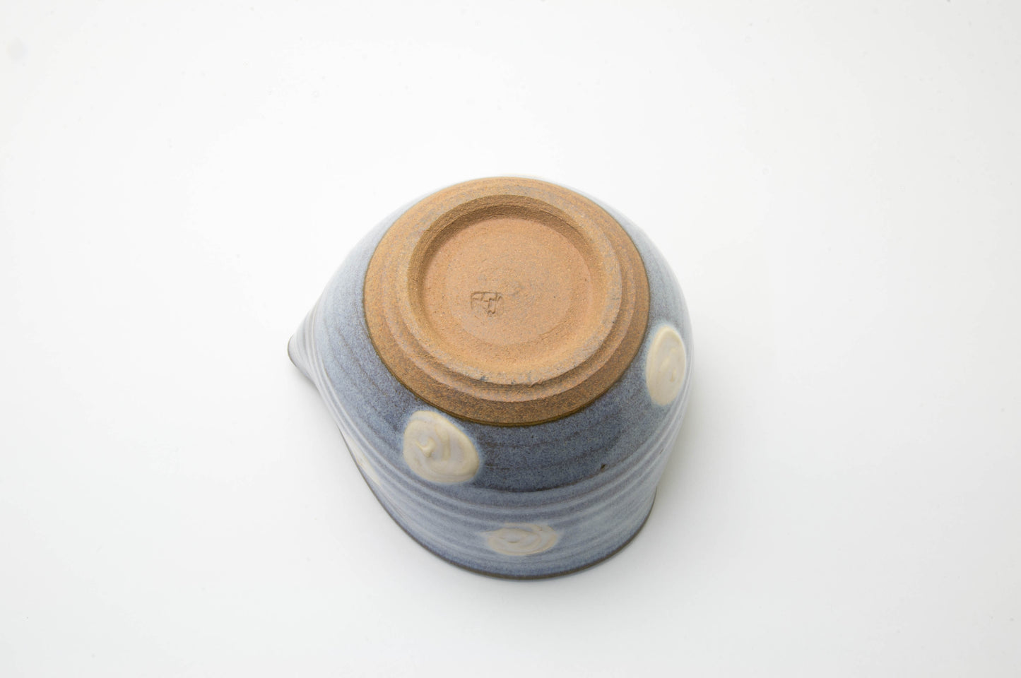 Earthenware Spout Bowl Shaped a Heart by Shoyo-gama