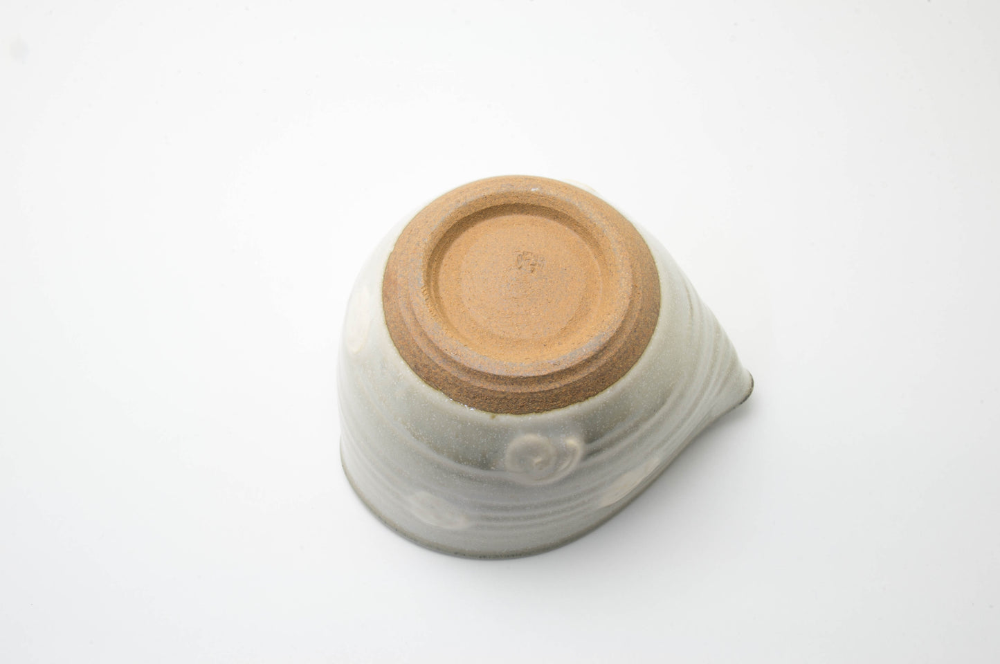 Earthenware Spout Bowl Shaped a Heart by Shoyo-gama