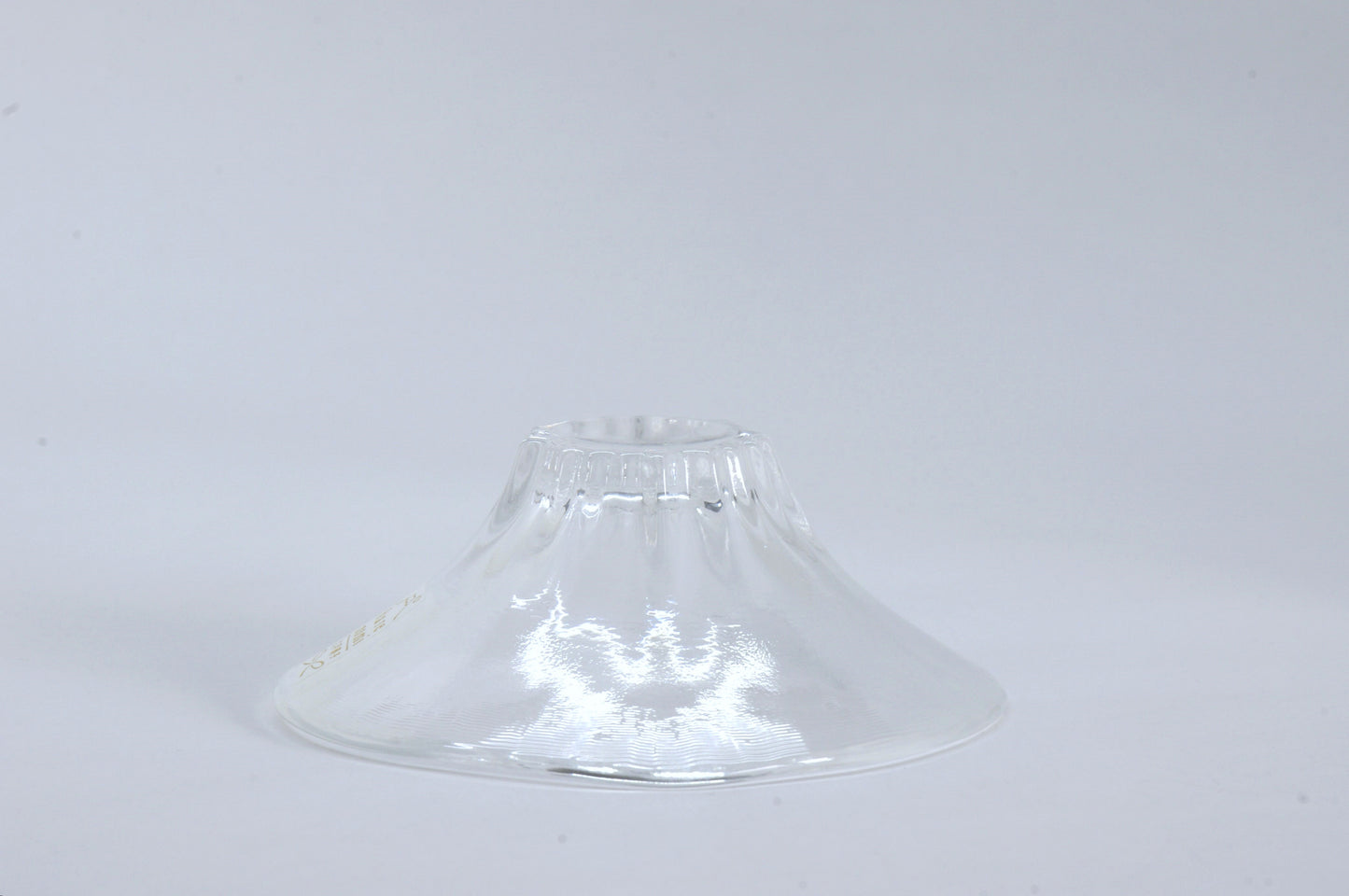 Glass Mt. Fuji Motif Sake Cup by Ishizuka-glass