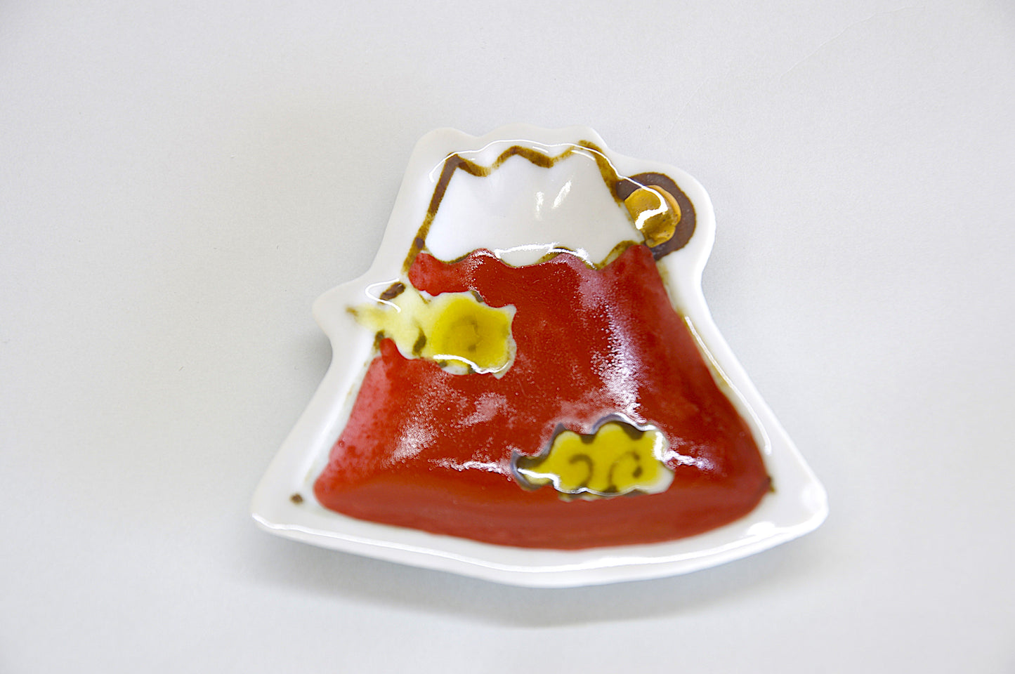 Stoneware Fuji Kutani Sauce Plate [Mamezara]