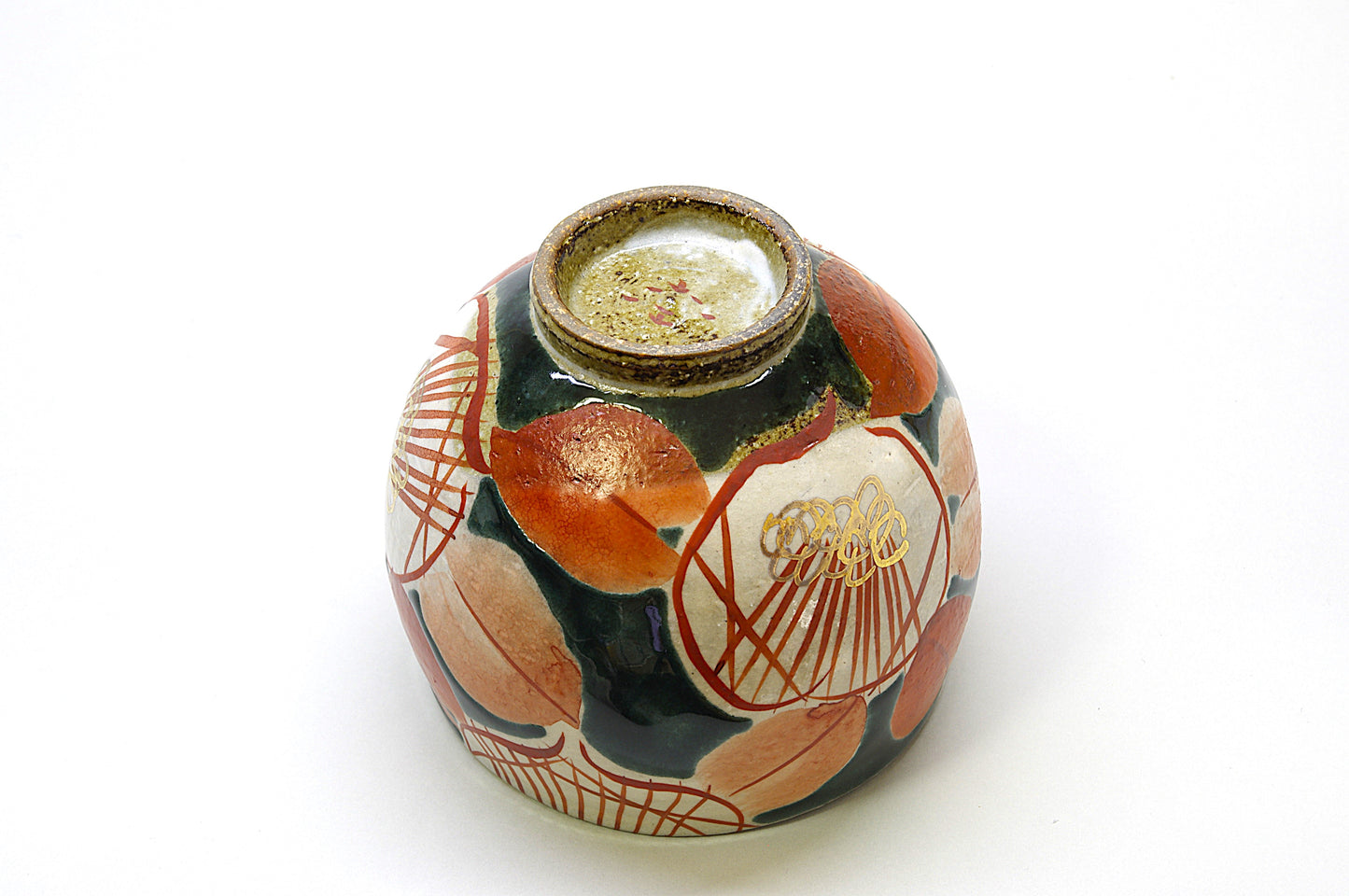 Earthenware Teacup in Kutani Ware, Ippuku Wan