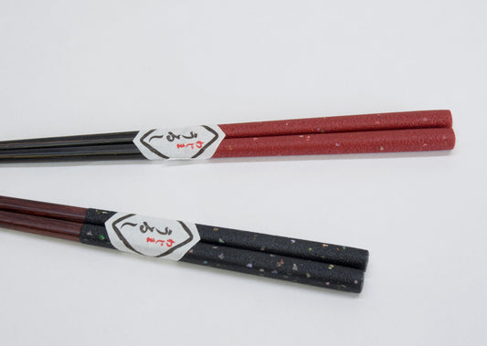 Chopsticks of Wajima Lacquerware with Mother of Pearl (Two in a SET)