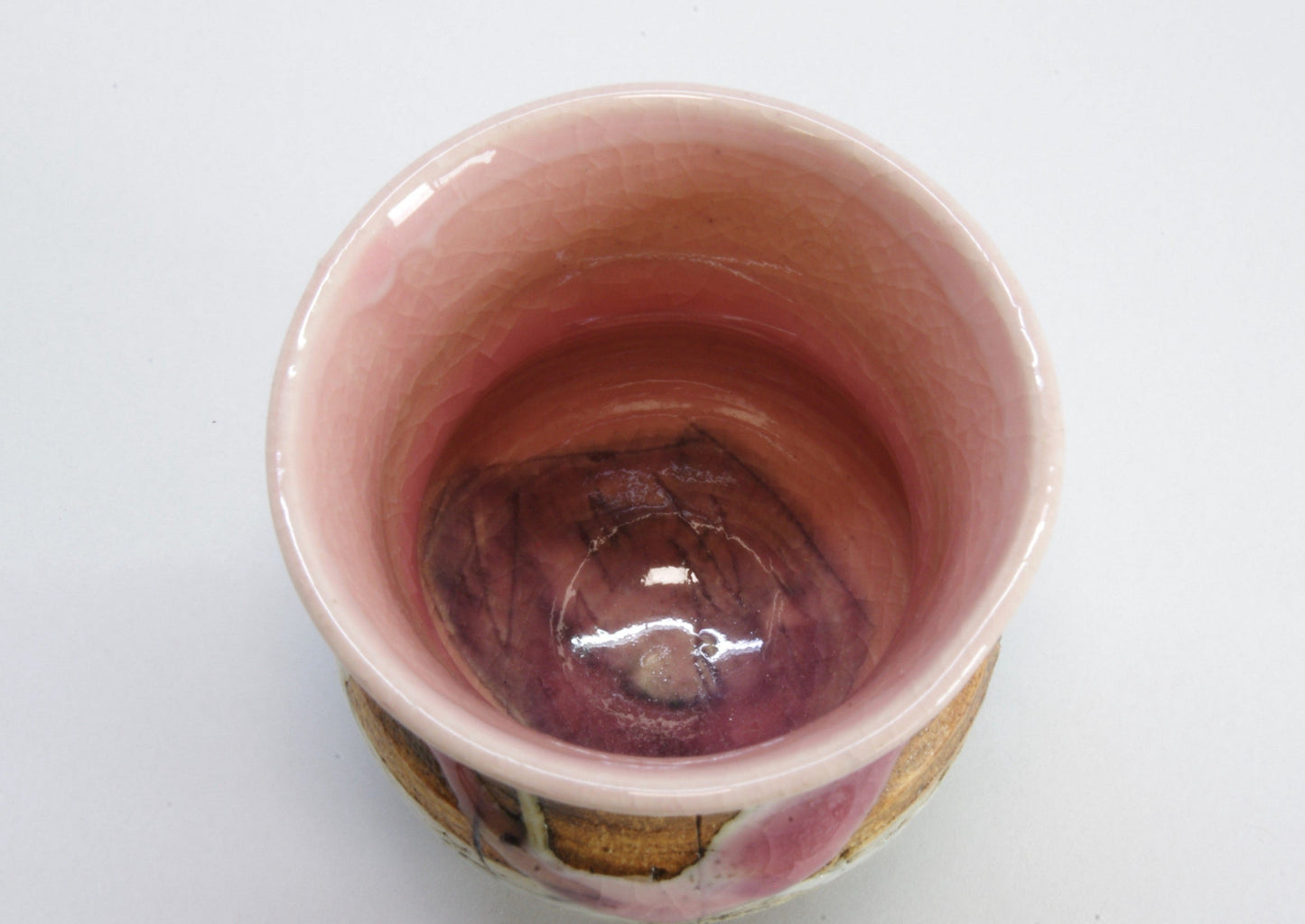 Pink Porcelain Sake Cup by Hideki Hayashi