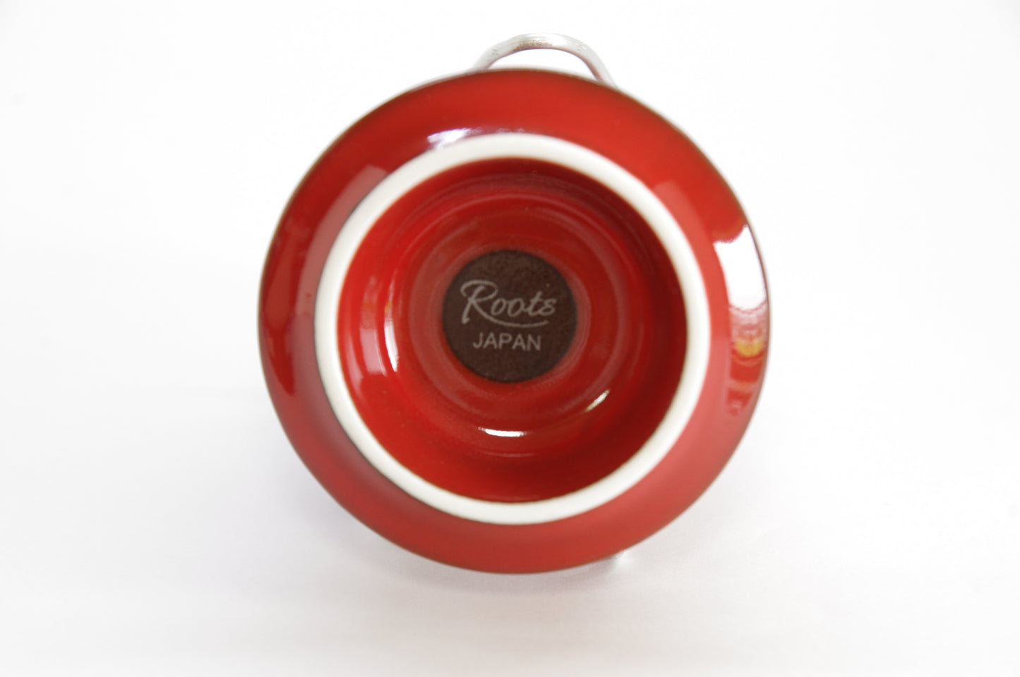 Red Glossy Porcelain Tokkuri and Ochoko by Roots Japan