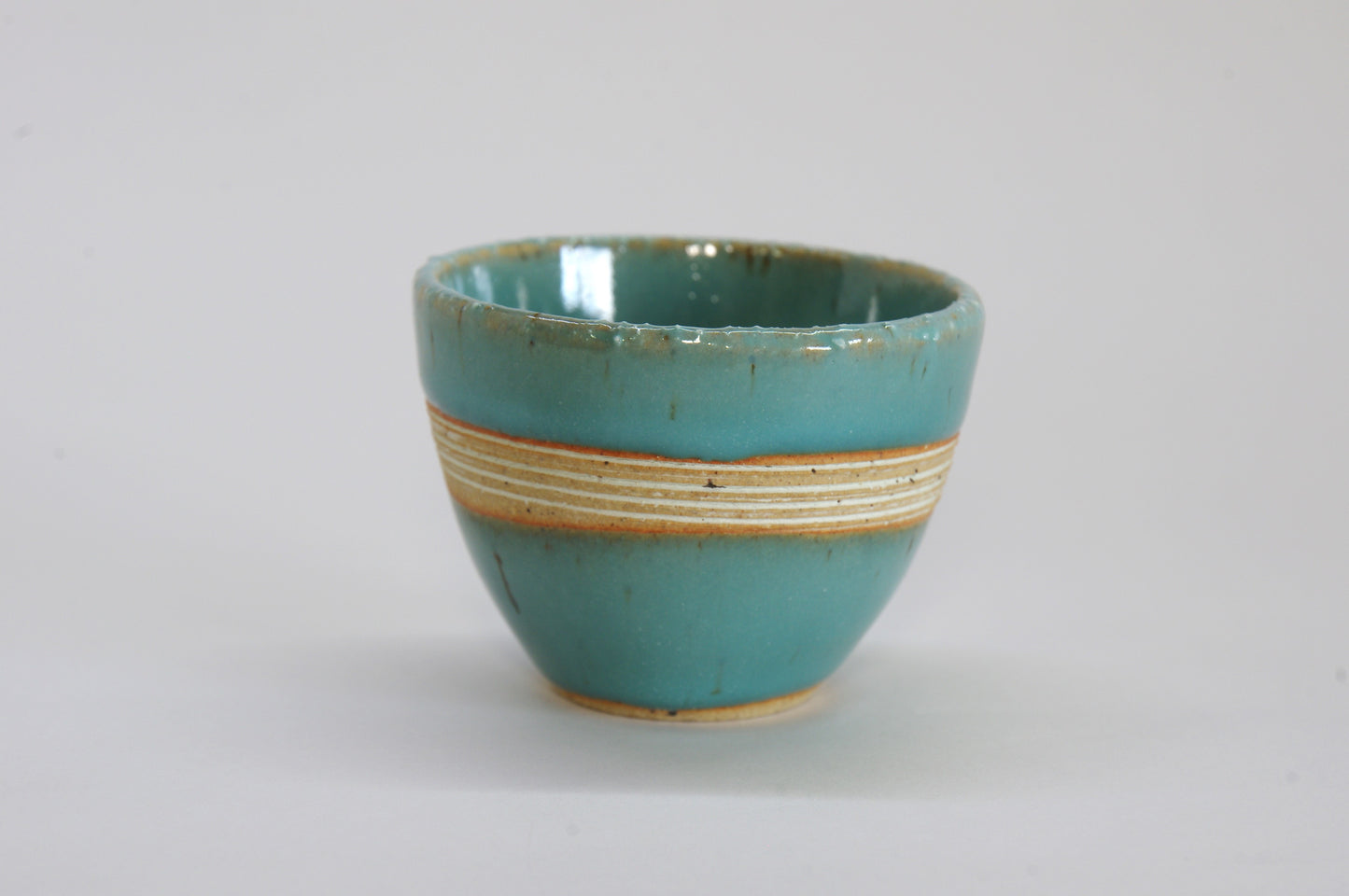 Earthenware Sake Cup by Hitoshi-gama