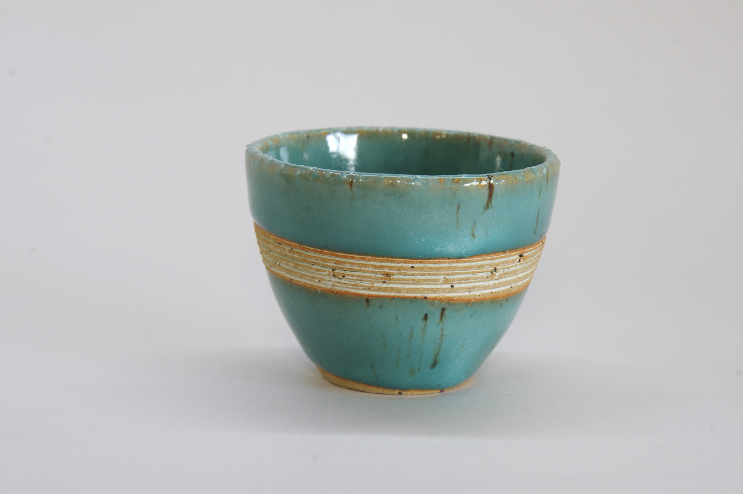 Earthenware Sake Cup by Hitoshi-gama