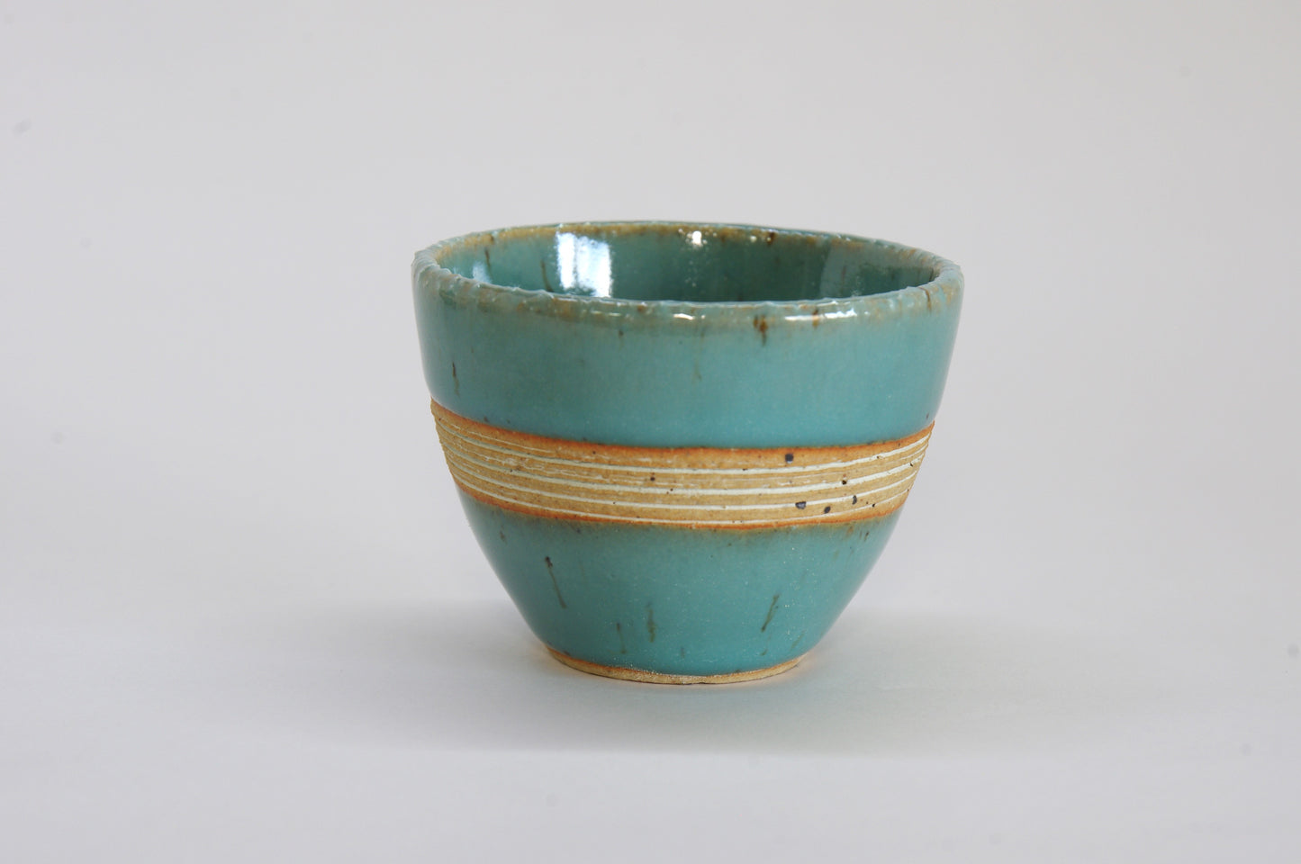 Earthenware Sake Cup by Hitoshi-gama