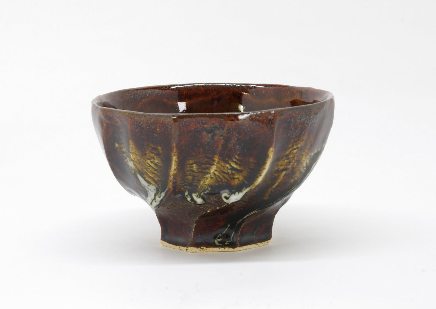 Earthenware Rice Bowl in Two Colors by Nobuya Yoshioka