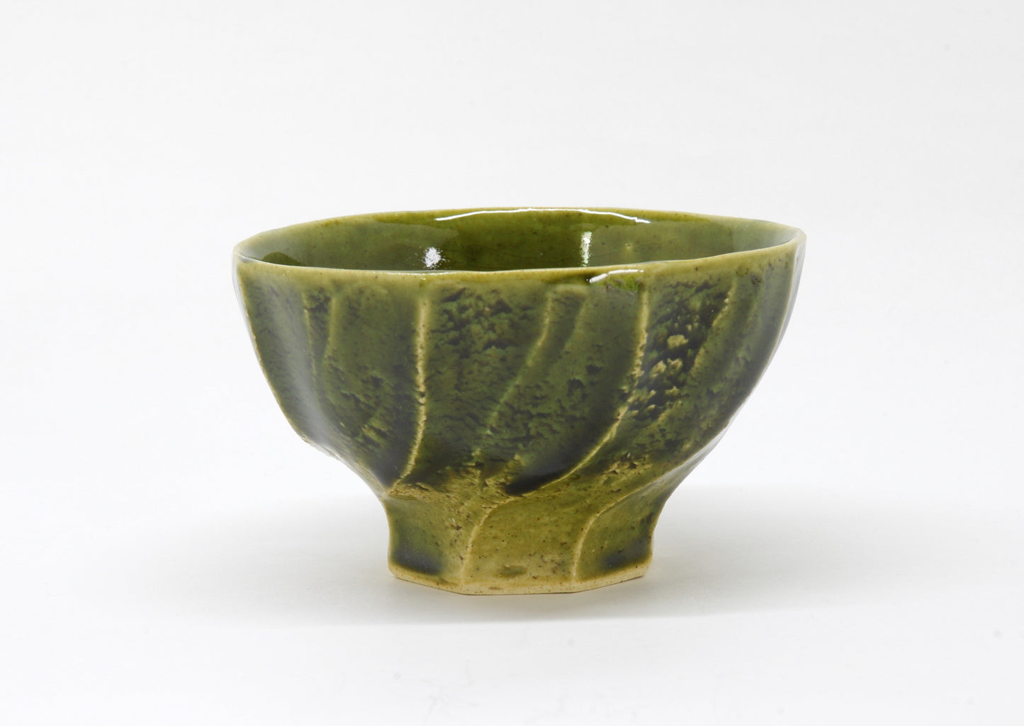 Earthenware Rice Bowl in Two Colors by Nobuya Yoshioka