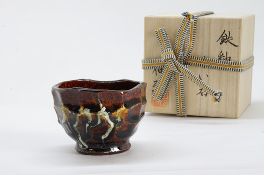 Earthenware Sake Cup by Nobuya Yoshioka