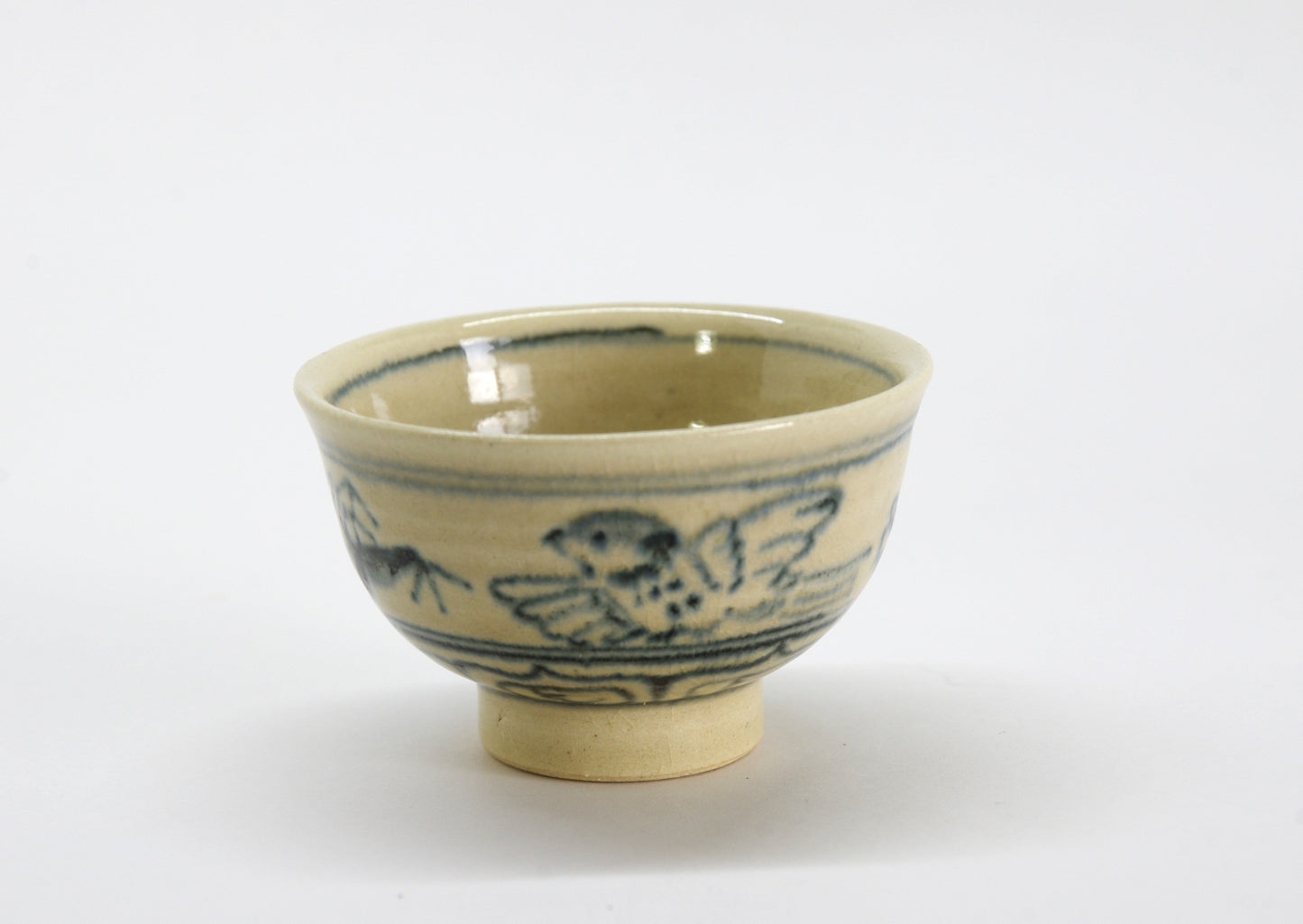 Blue Sake Cup in AnnanStyle Yuki Ando Porcelain