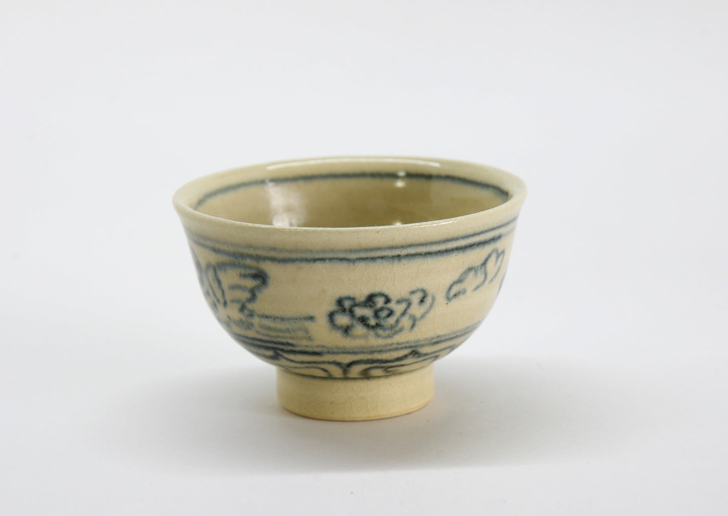 Blue Sake Cup in AnnanStyle Yuki Ando Porcelain