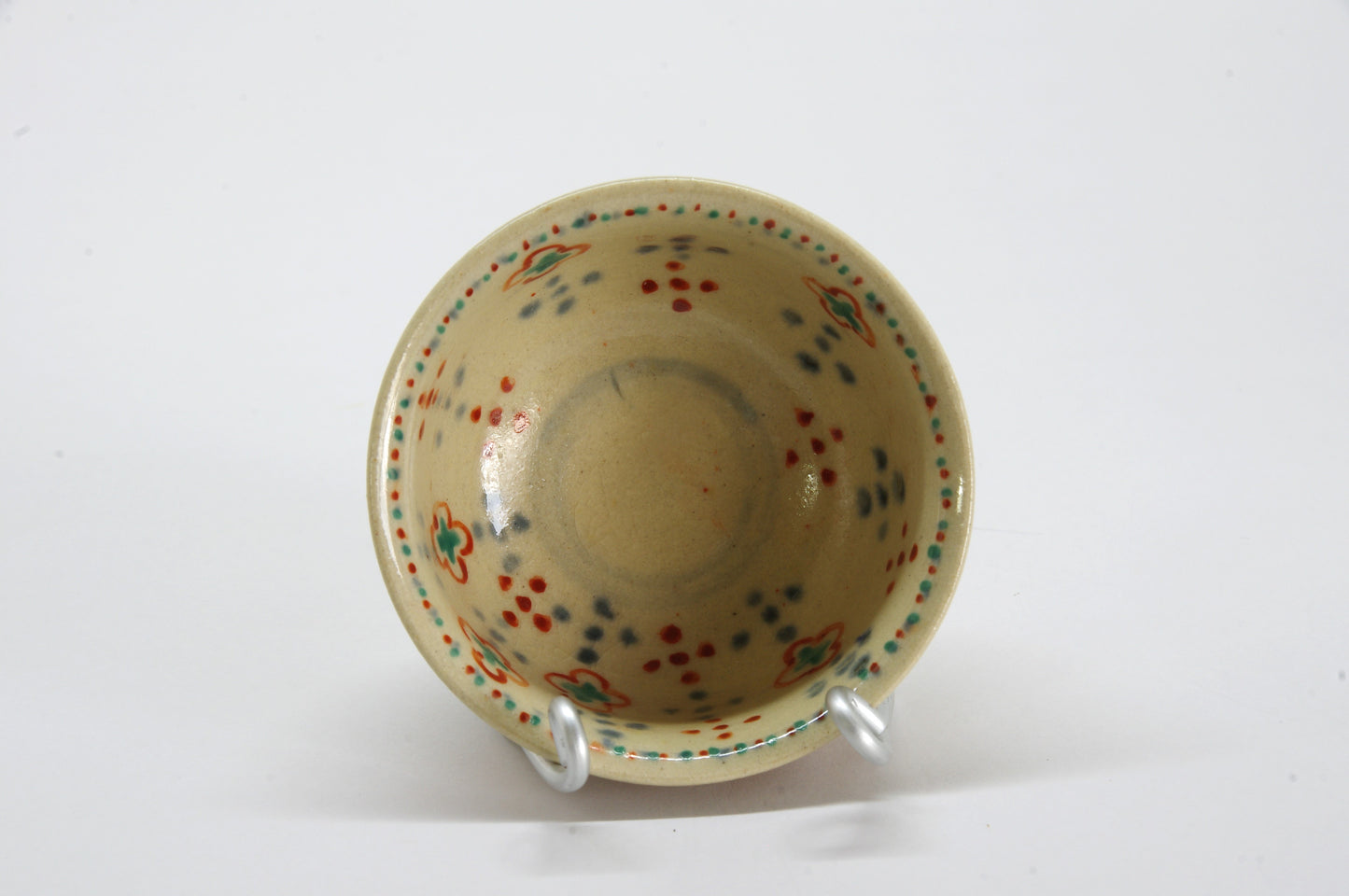 Vermillion Porcelain Sake Cup in AnnanStyle by Yuki Ando