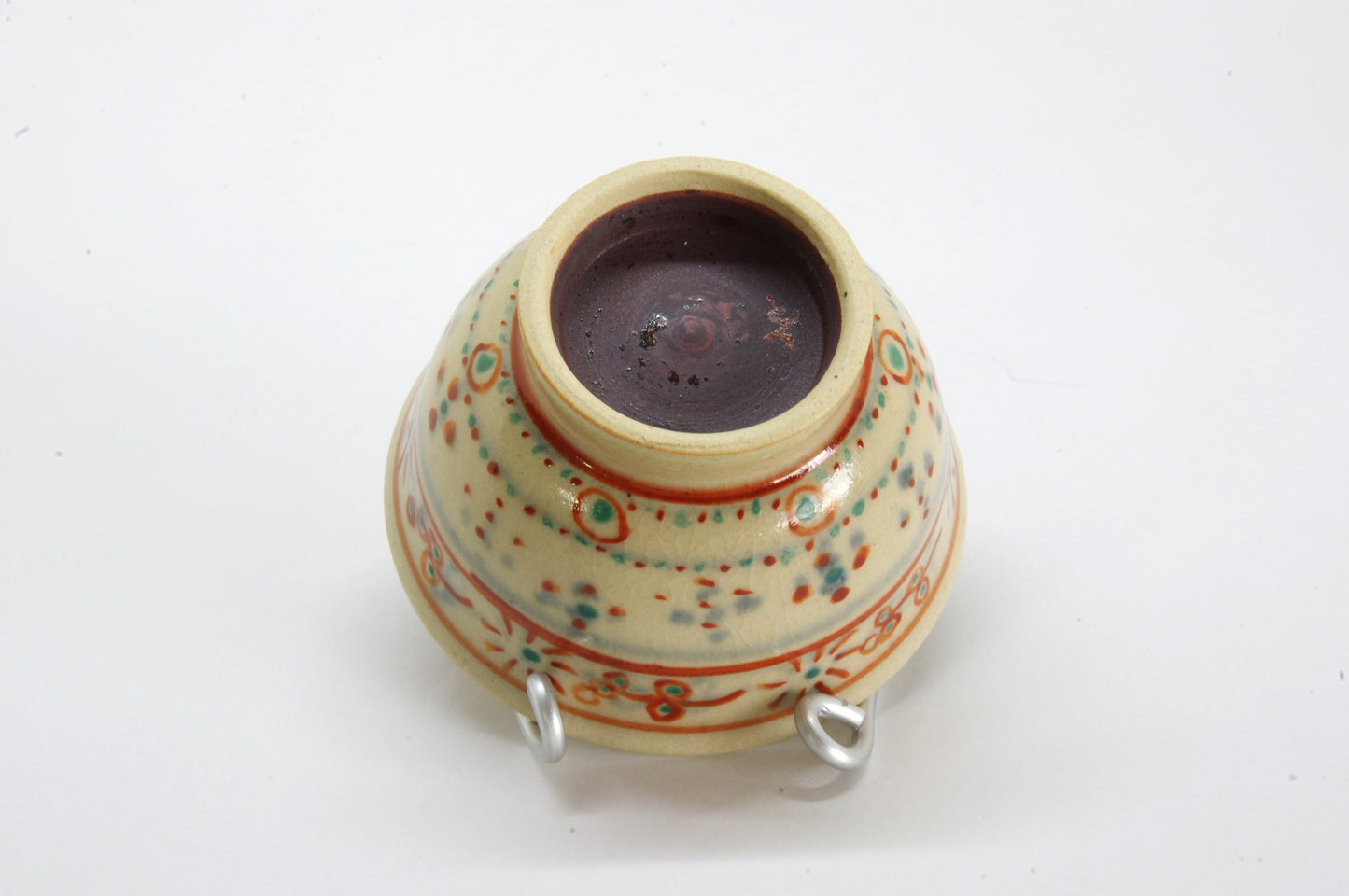 Vermillion Porcelain Sake Cup in AnnanStyle by Yuki Ando