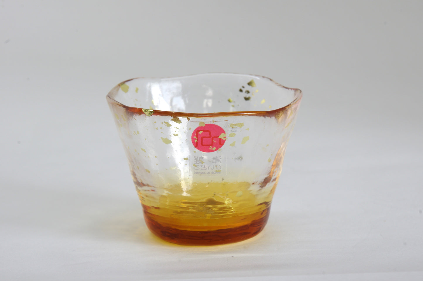 Glass Sake Cup in Five Colors in Tsugaru Vidro Style