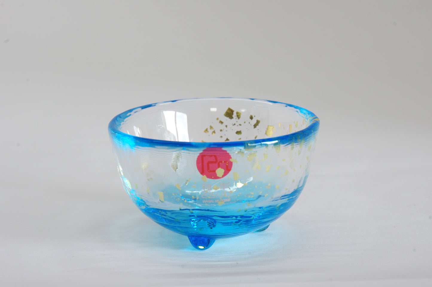 Glass Sake Cup in Five Colors in Tsugaru Vidro Style