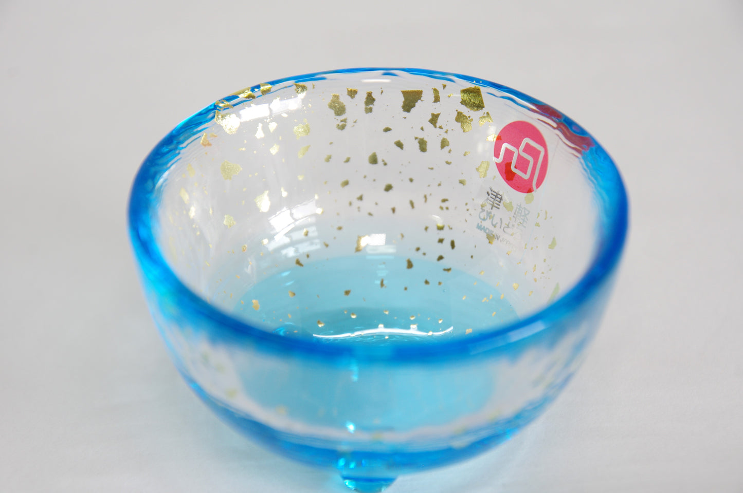 Glass Sake Cup in Five Colors in Tsugaru Vidro Style