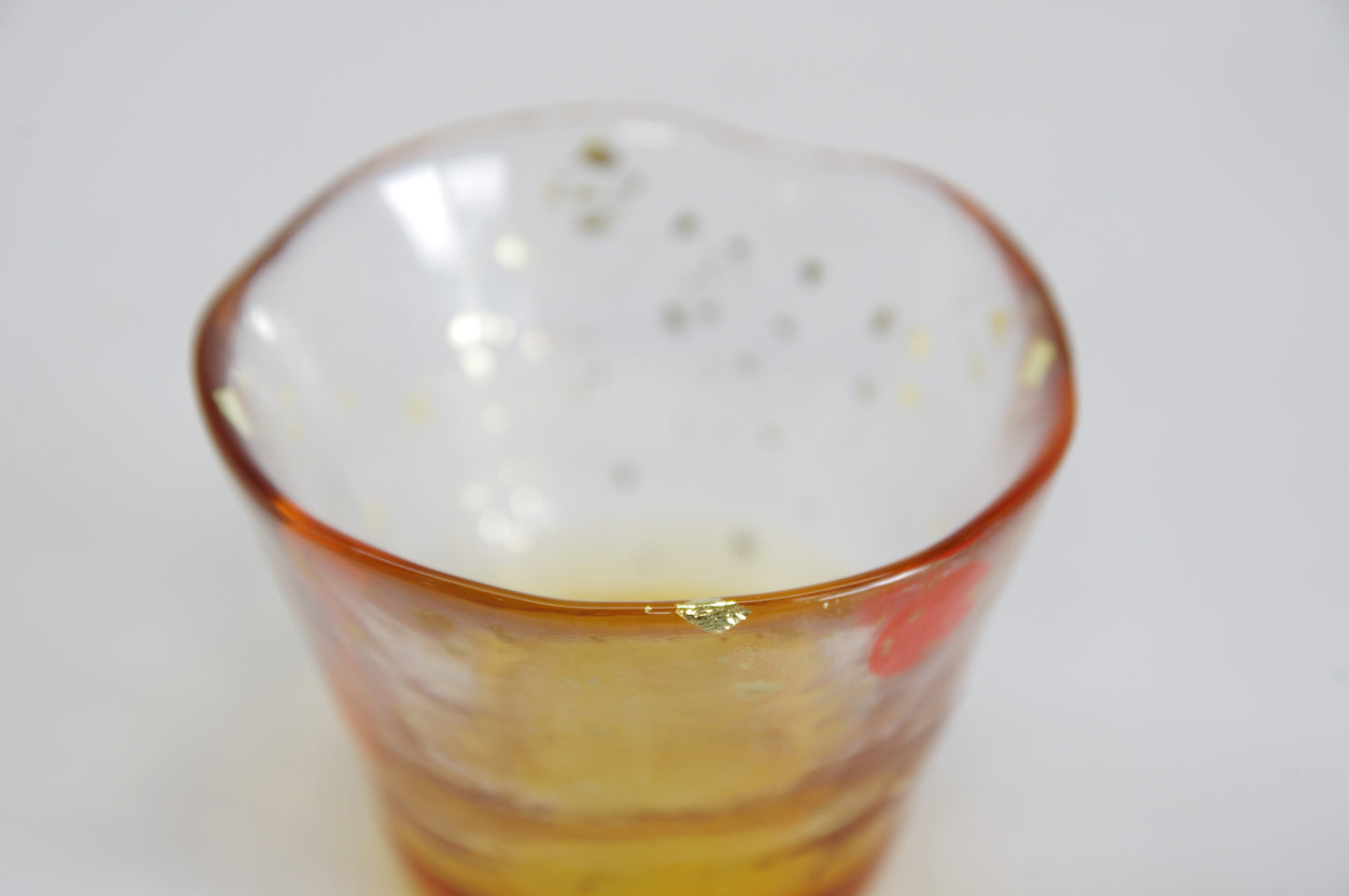 Glass Sake Cup in Five Colors in Tsugaru Vidro Style