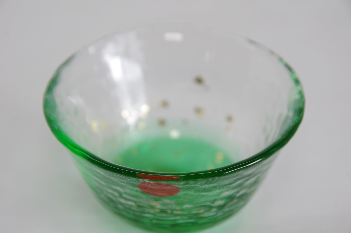 Glass Sake Cup in Five Colors in Tsugaru Vidro Style