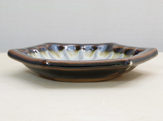 Hezagon Earthenware Plate 